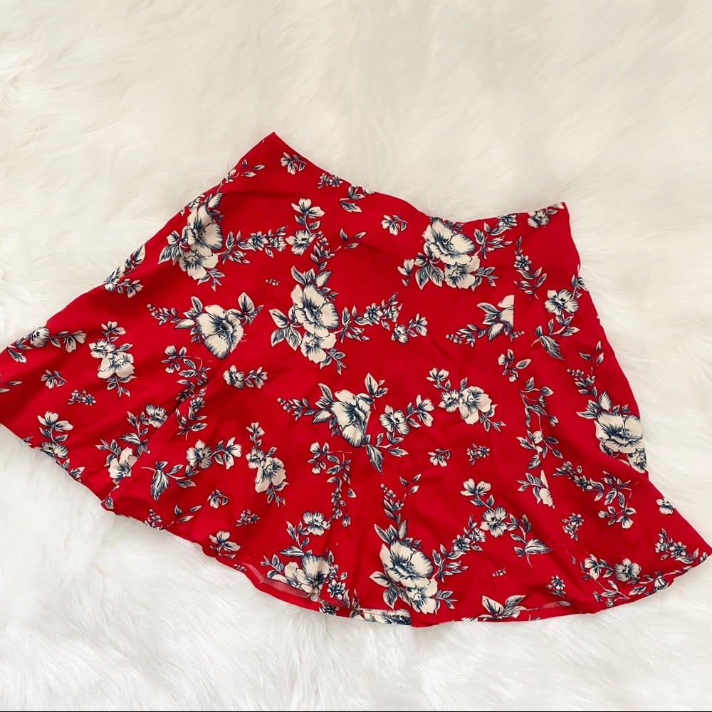 F21 Floral Skirt